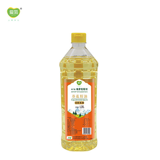 爱菊 哈萨克斯坦 食用油 一级压榨 葵花籽油 1.25L 商品图0