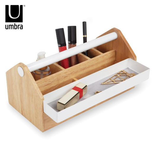 Umbra托托收纳盒创意欧式公主珠宝首饰盒原木实木化妆品储物盒 商品图0