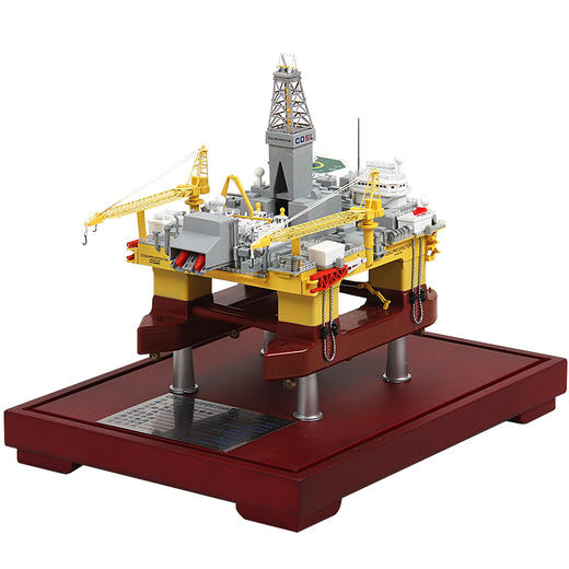 特尔博中海油兴旺号深水半潜式钻井平台仿真模型静态摆件收藏成品