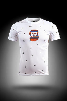 严素跑步TEE,拉伸复刻,男款,轻量 短袖T恤 速干快干 ,透气,严素态度