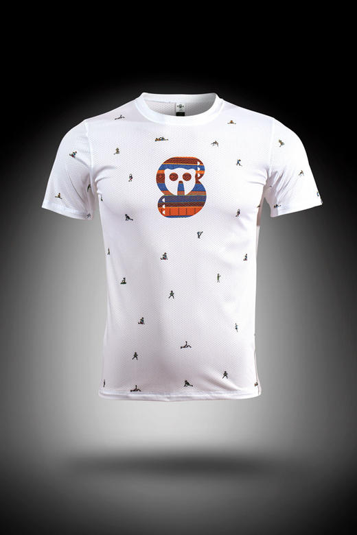 严素跑步TEE,拉伸复刻,男款,轻量 短袖T恤 速干快干 ,透气,严素态度 商品图0