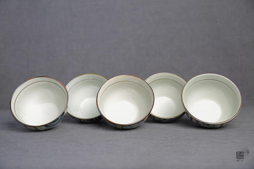 包邮 日本伊贺烧和风系 手绘陶瓷碗五个套装 商品图2