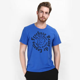 【19.9元1件】自由基地男简约百搭圆领T恤潮流t恤男短袖韩版夏季越野男装t