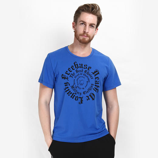 【19.9元1件】自由基地男简约百搭圆领T恤潮流t恤男短袖韩版夏季越野男装t 商品图0