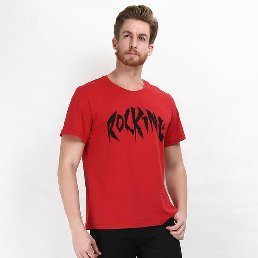 【19.9元1件】自由基地男拼接撞色圆领T恤街头 t恤 男 嘻哈风夏季越野男装t 商品图3