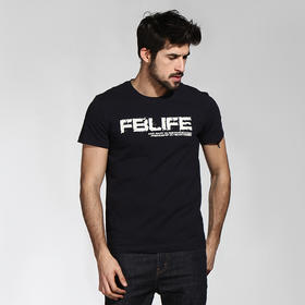 自由基地2018男舒服圆领T恤美式街头t恤男宽松潮流短袖夏季越野