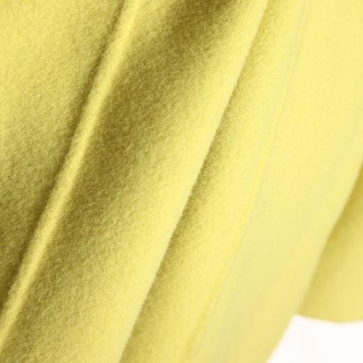 乔万尼秋冬简约时尚不对称领羊毛呢大衣女中长款外套E144A835 商品图4