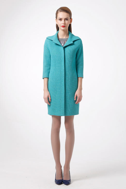 乔万尼羊毛大衣中长款E154A277 商品图1