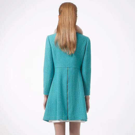 乔万尼中长款羊毛大衣女E154A306 商品图1