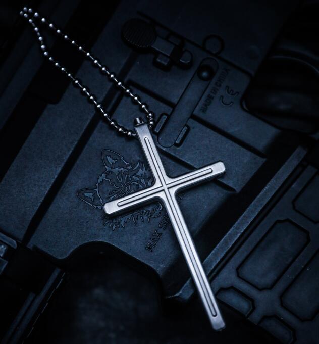 【隐形防卫武器】edc防身战术十字架