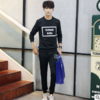 【服饰鞋包】 秋季男士纯色潮流卫衣青少年圆领时尚休闲运动服套装男装长袖 商品缩略图2