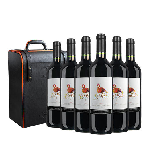 智利中央山谷赤霞珠葡萄酒 750ML 双支装/六支装送高档皮盒 商品图1