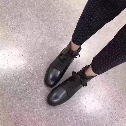 Nine west 玖熙两种系带全皮短靴 棕色5.5码36码 商品图4