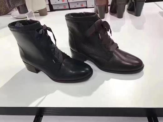Nine west 玖熙两种系带全皮短靴 棕色5.5码36码 商品图7