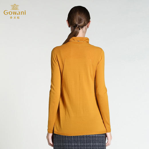 乔万尼H版高领波纹针法百搭羊毛衫E163M367 商品图2