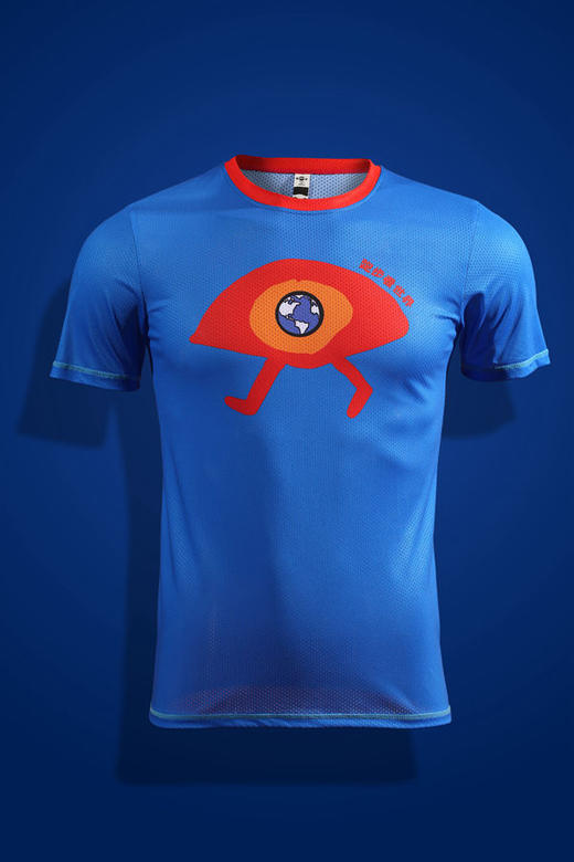 严素跑步TEE,跑步看世界,男款,轻量,轻量 短袖T恤 速干快干 ,严素态度 商品图0