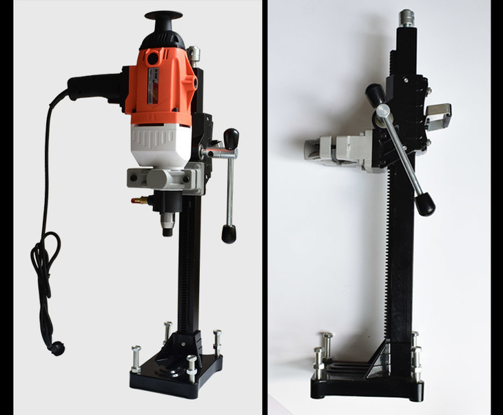 雄略工程鑽機手持臺式水鑽機手持式鑽孔機空調混凝土打孔鑽眼機開孔幹