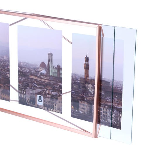 umbra 简约立体菱形相框现代欧式创意玻璃画框金属不规则摆台相架 商品图2