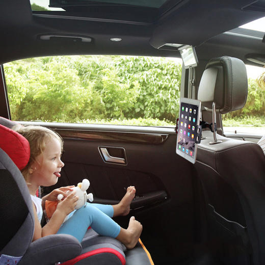 车载ipad支架 汽车座椅头枕平板支架车载后排儿童手机 商品图0