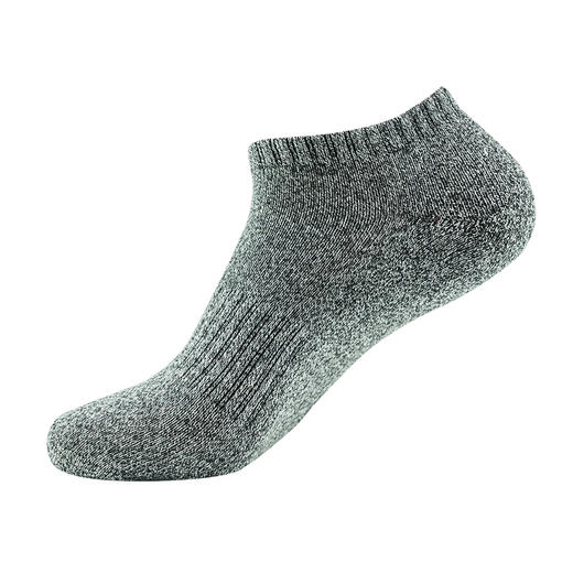 多彩减震运动袜  防臭吸汗船袜 低帮短筒减震跑步袜（3双） 商品图3