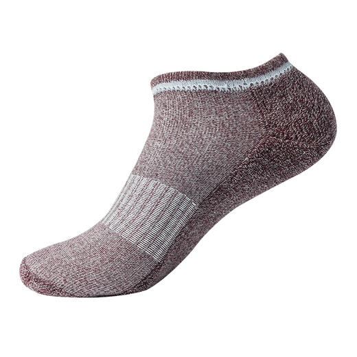 多彩减震运动袜  防臭吸汗船袜 低帮短筒减震跑步袜（3双） 商品图2