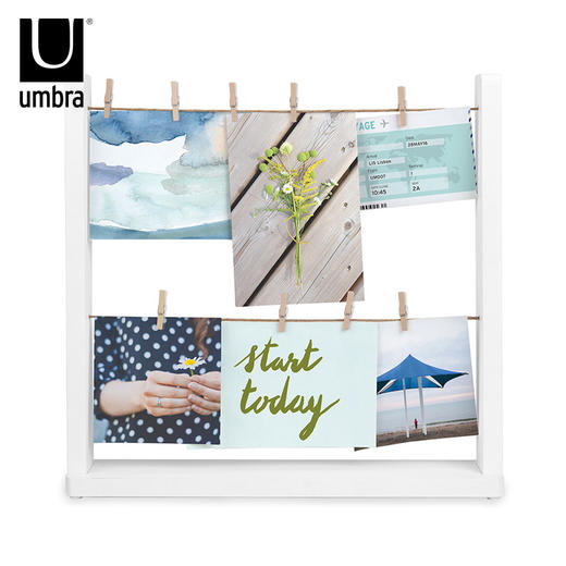 umbra创意台式组合相框 卧室客厅晾衣绳画框 桌面不规则组合相架 商品图1