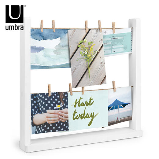 umbra创意台式组合相框 卧室客厅晾衣绳画框 桌面不规则组合相架 商品图0