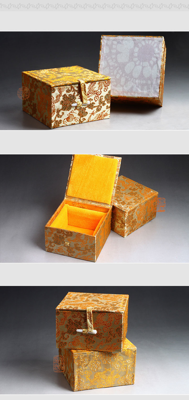 金石印坊印泥缸锦盒手工印缸盒泥瓷盒古玩古董盒篆刻用品