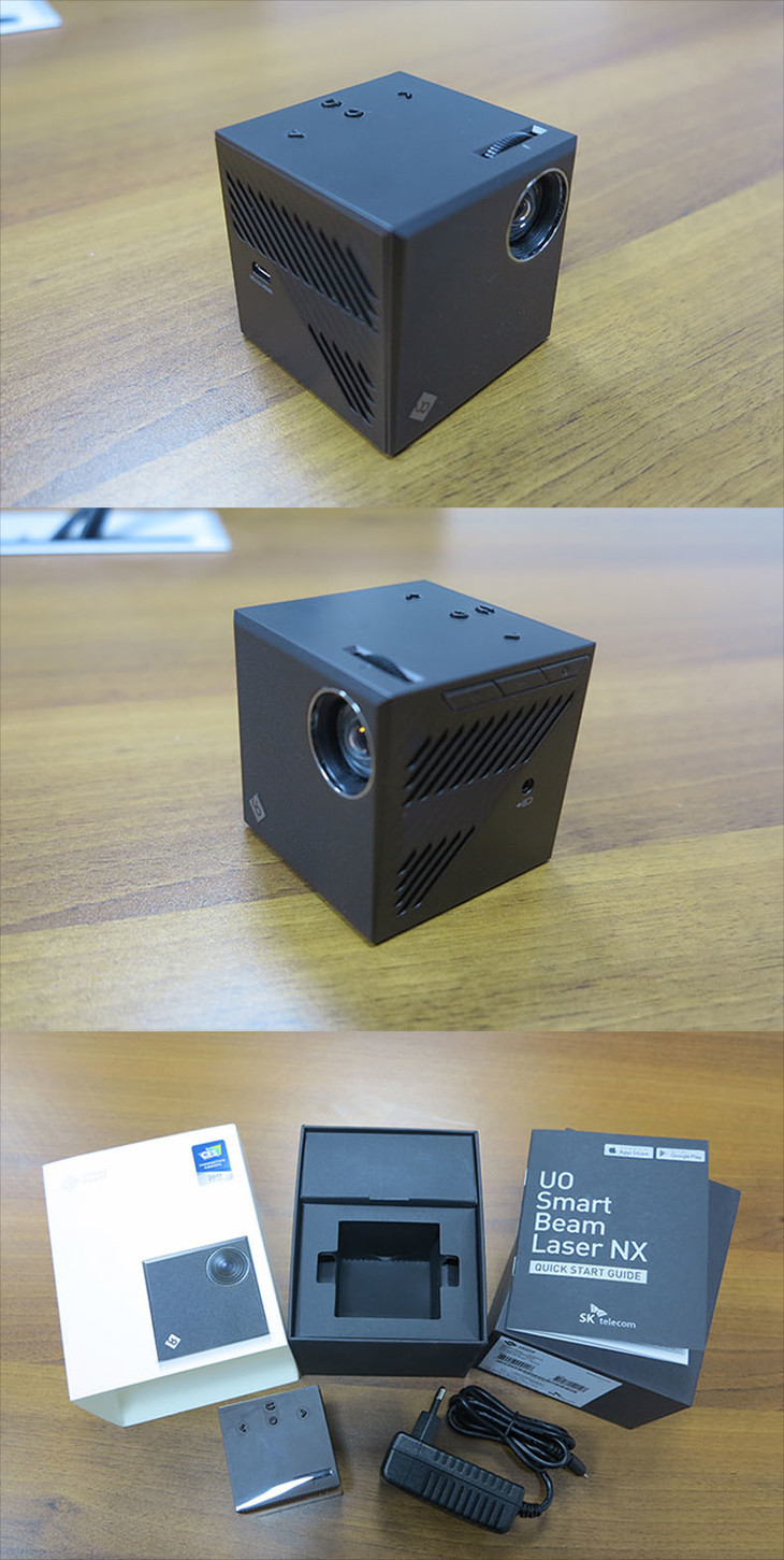 telecom skt 四代 激光 微型家用 商务 手机 无线 便携 投影仪 自带