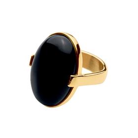 北京仓｜Dyrberg Kern-Mattie-黑玛瑙 戒指［丹麦设计师］