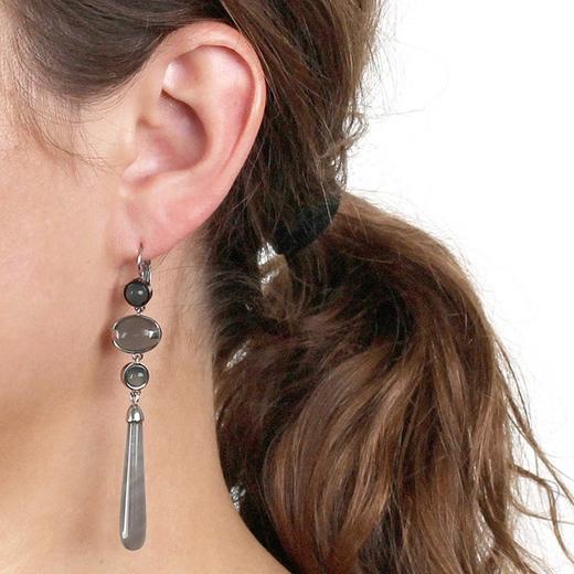 北京仓｜Dyrberg Kern-Savannah-灰色蛋白石 耳环［丹麦设计师］ 商品图0