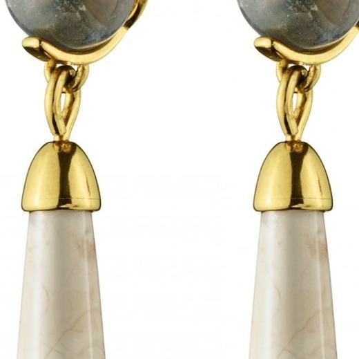 北京仓｜Dyrberg Kern-Cox-汉白玉 耳环［丹麦设计师］ 商品图2