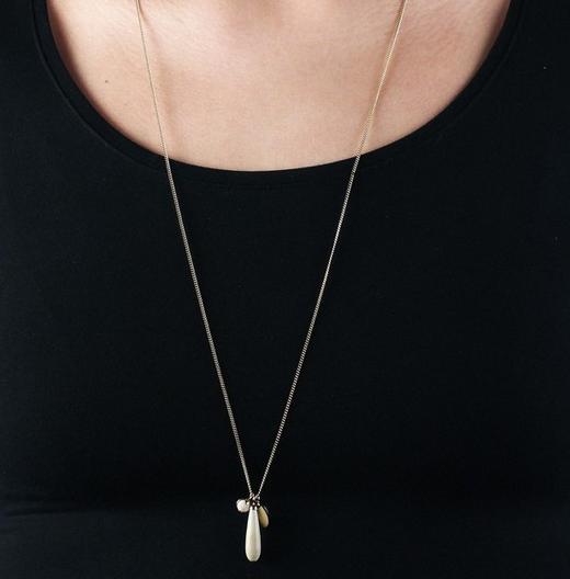 北京仓｜Dyrberg Kern-Lennox-汉白玉 项链［丹麦设计师］ 商品图0