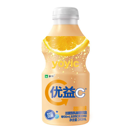 【四种口味】蒙牛优益c活菌型乳酸菌饮品340ml 原味/甜橙味/芦荟味