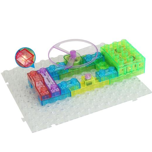 艺盛电能积木120拼调频收音机益智玩具