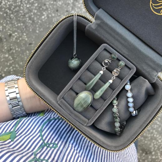 北京仓｜Dyrberg Kern-Savannah-绿玛瑙 耳环［丹麦设计师］ 商品图4