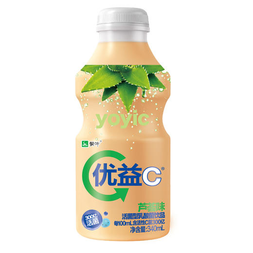 【四種口味】蒙牛優益c活菌型乳酸菌飲品340ml 原味/甜橙味/蘆薈味