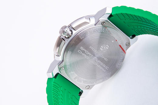 运动型经典计时手表, 银色/绿色 商品图5