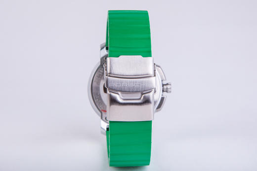 运动型经典计时手表, 银色/绿色 商品图3