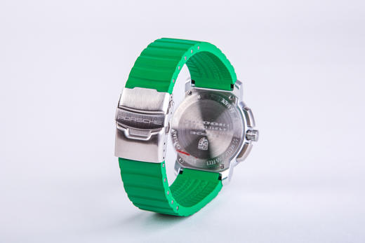 运动型经典计时手表, 银色/绿色 商品图4