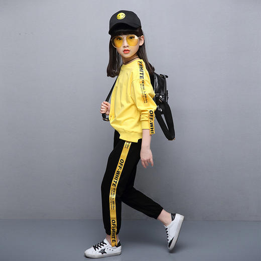 【童装】*秋季新款童装韩版女童休闲套装中大童纯棉长袖两件套 商品图4