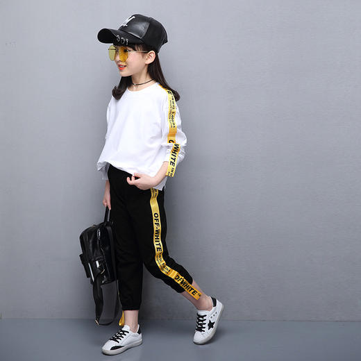 【童装】*秋季新款童装韩版女童休闲套装中大童纯棉长袖两件套 商品图2