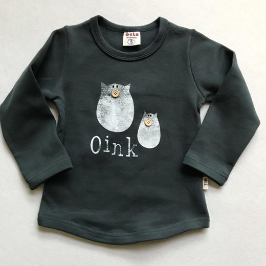 【90-130cm 厚棉打底衫 T】恤衫  猫头鹰印花 五色可选 囤好 别客气 商品图2