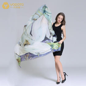 优品堂“妙手丹青”精品羊毛高档礼品140方巾