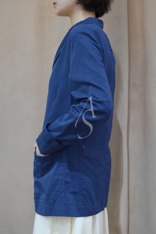 Casey Casey 蓝色棉麻薄西装 商品图1