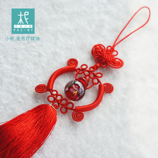 平衡小柅 出入平安 琉璃车挂 汽车挂饰 挂件 扩香养护 商品图0