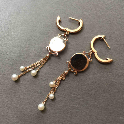 翡翠阳绿平安扣耳坠 商品图4