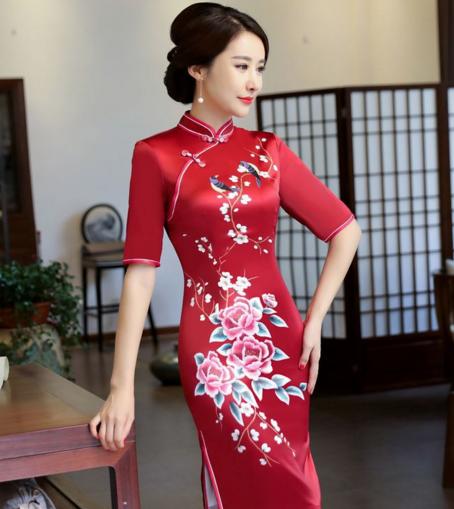 za 好事成双 经典红旗袍