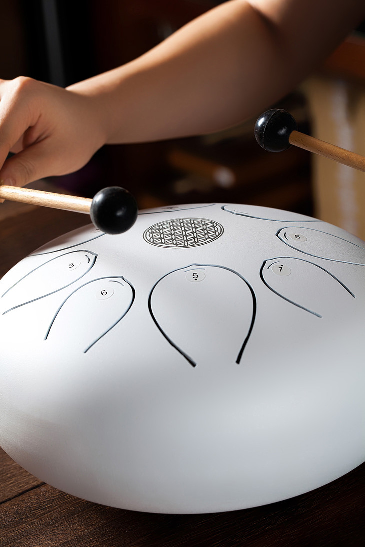 五音无忧鼓白色wuyougu25厘米