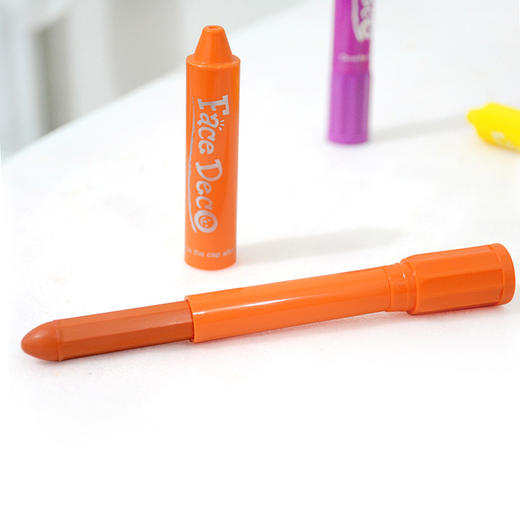 韩国进口AMOS儿童人体彩绘笔 无毒可水洗12色塑料盒装 商品图5